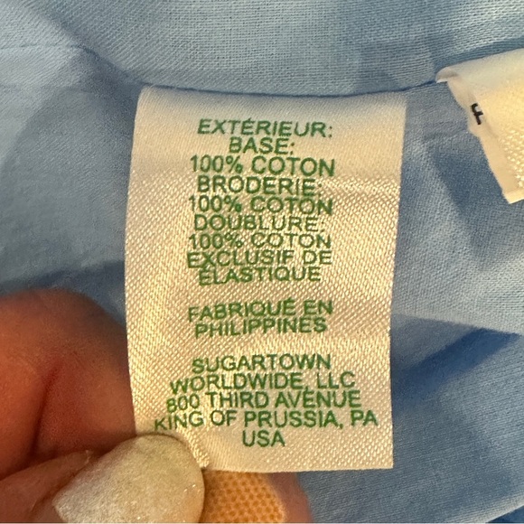 Lilly Pulitzer Ryann Eyelet Shift Dress Sleeveless Sundress with Flutter Sleeves - Picture 11 of 12